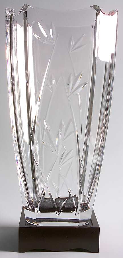 Bamboo Collection 13" Flower Vase by Waterford Crystal-1