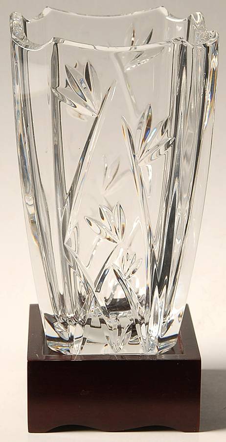 Bamboo Collection 6" Flower Vase by Waterford Crystal-1