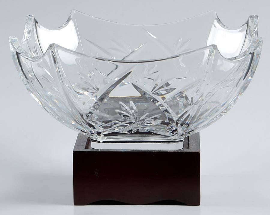 Bamboo Collection 6" Square Bowl by Waterford Crystal-1
