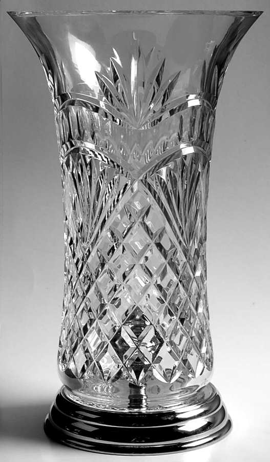 Artisan Collection Hurricane Lamp & Metal Base by Waterford Crystal-1