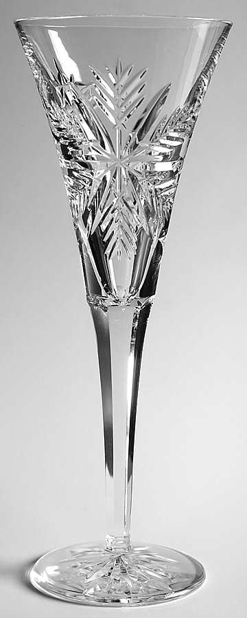 Snow Crystals Fluted Champagne by Waterford Crystal-1