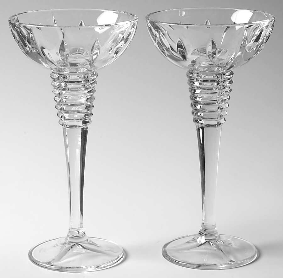 Gemini 7" Candlestick/Single Light (Set of 2) by Waterford Crystal-1
