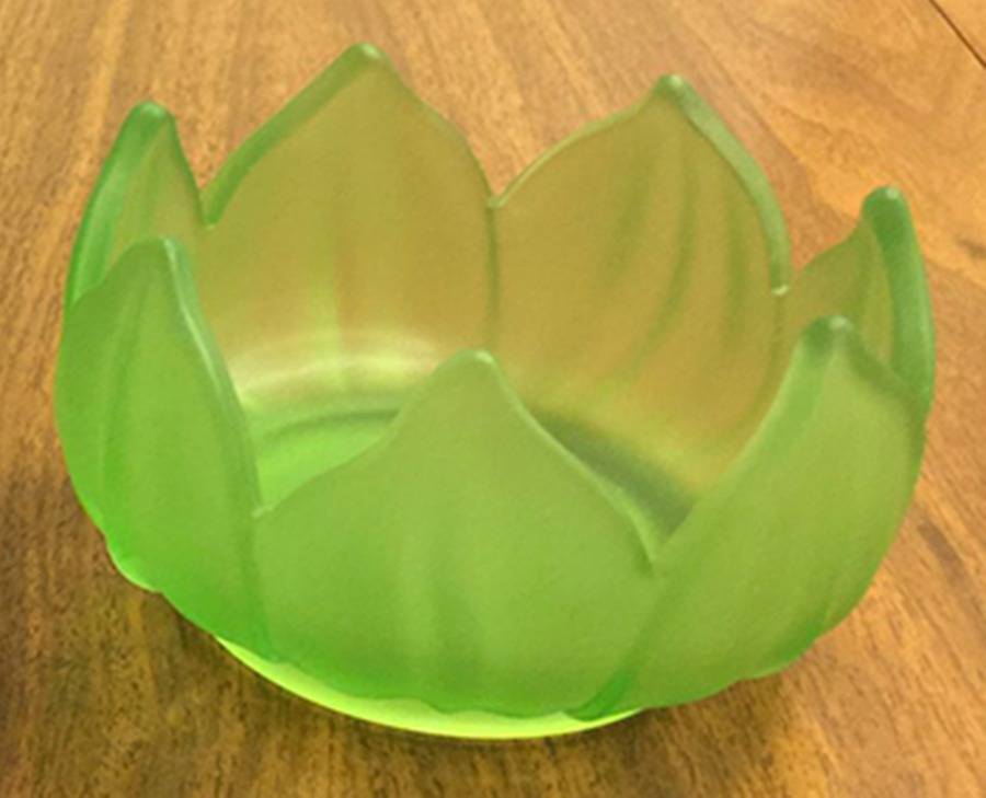 Lotus Green (Apple Green Frosted) Mayonnaise Bowl, Bowl Only by Westmoreland-1