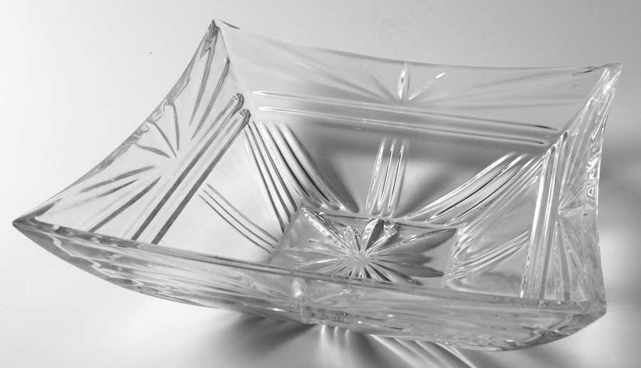 Odyssey 9" Square Bowl by Waterford Crystal-1