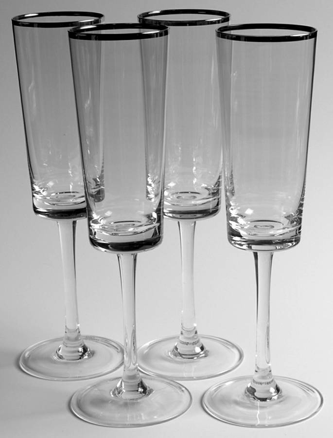 Luster Oyster Fluted Champagne - Set of 4 by Wedgwood-1
