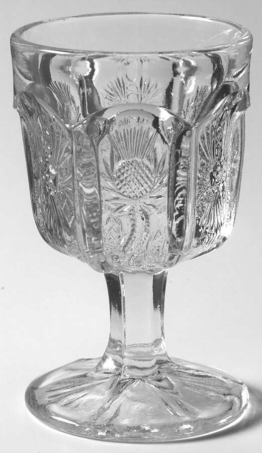 Paneled Thistle Wine by L G Wright Glass-1