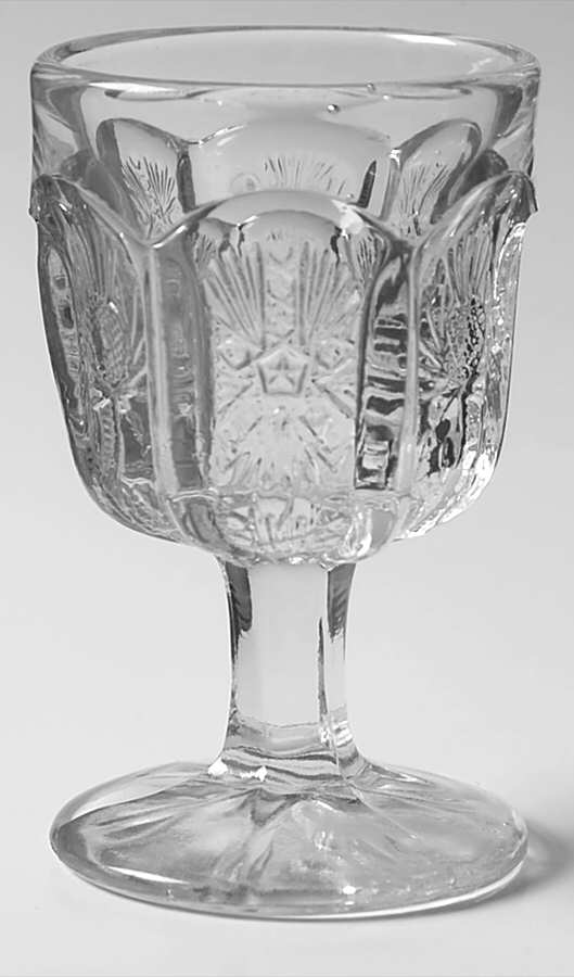 Paneled Thistle Wine by L G Wright Glass-1