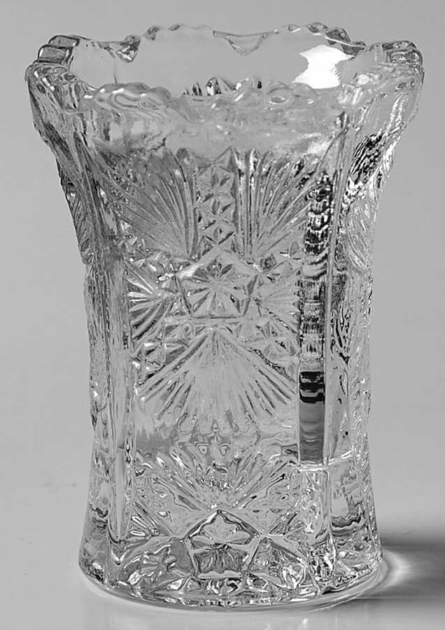 Paneled Thistle Toothpick Holder by L G Wright Glass-1