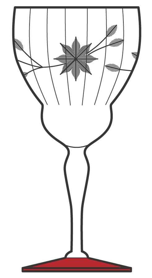 WGL2 (Ruby Foot) Water Goblet by Weston-1