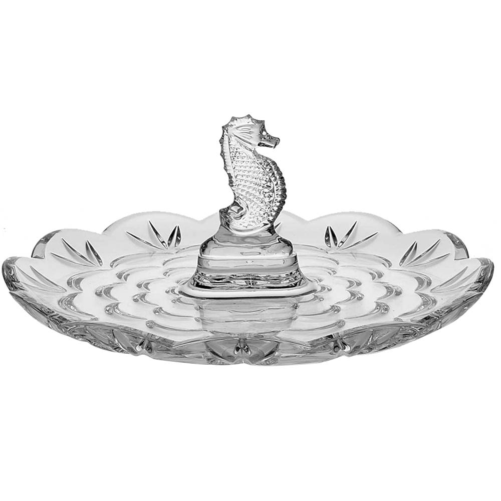Seahorse Center Handle Tray by Waterford Crystal-1