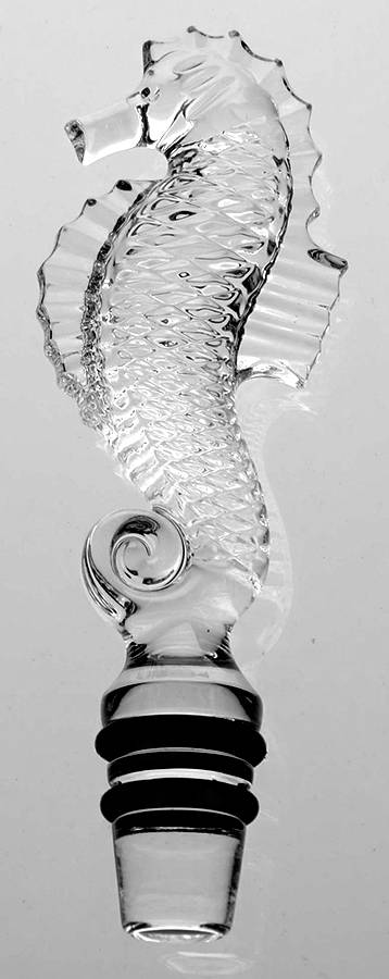 Seahorse Wine Bottle Stopper by Waterford Crystal-1