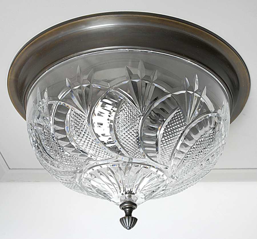 Seahorse Flush Mount Ceiling Lamp by Waterford Crystal-1