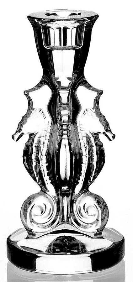 Seahorse 6" Single Light Candlestick by Waterford Crystal-1