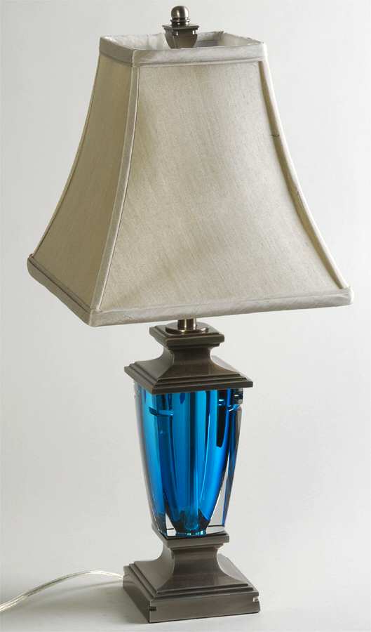 Metra 22" Electric Lamp & Shade by Waterford Crystal-1