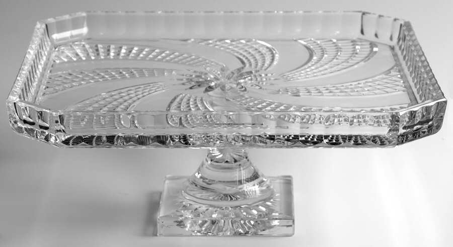 Arcade Footed Cake Plate by Waterford Crystal-1