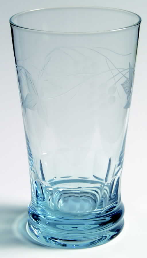 Jasmine Pearl Smoke Blue 20 Oz Flat Tumbler by Waterford Crystal-1