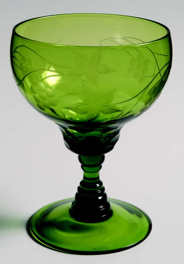 Jasmine Pearl Apple Green Water Goblet by Waterford Crystal-1