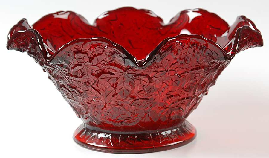 Bramble Ruby 10" Round Crimped Bowl by Westmoreland-1