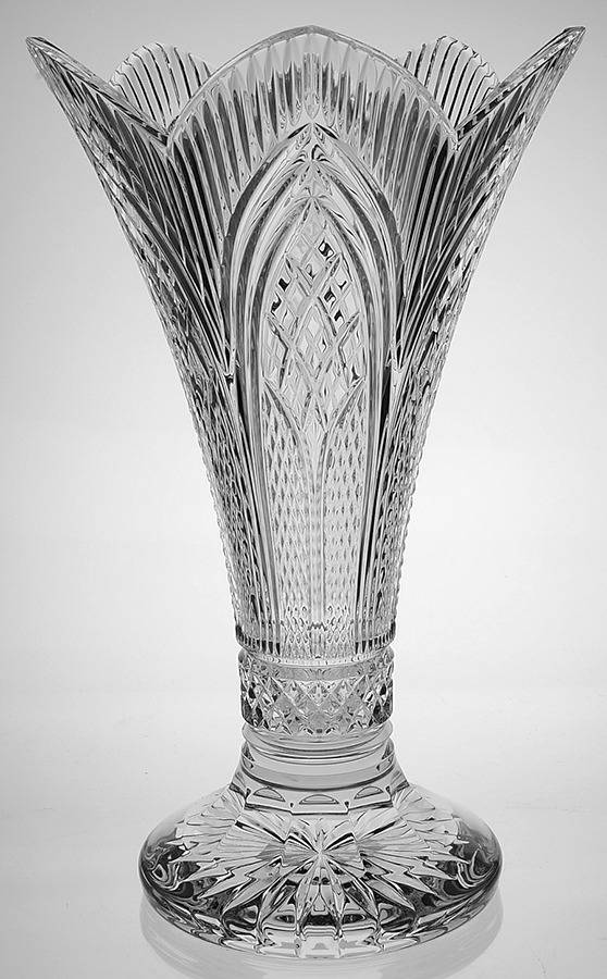 Rock of Cashel (Heritage Collection) 14" Footed Vase by Waterford Crystal-1