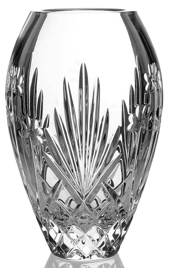Shamrock 7" Flower Vase by Waterford Crystal-1