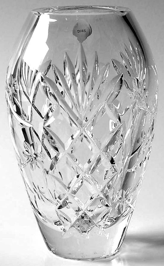 Shamrock 7" Flower Vase by Waterford Crystal-1