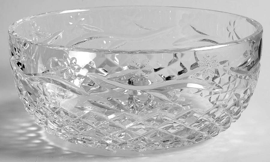 Shamrock 8" Round Bowl by Waterford Crystal-1