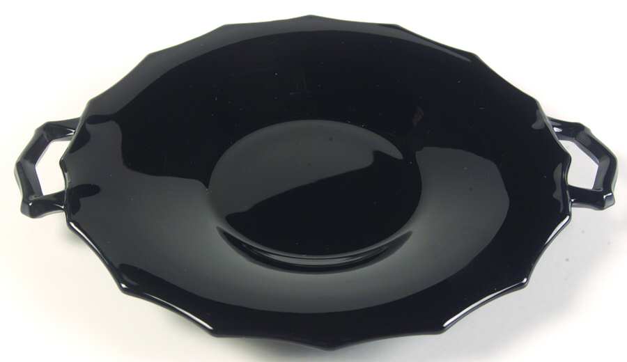 1211 Black 8" 2 Handled Plate by Westmoreland-1