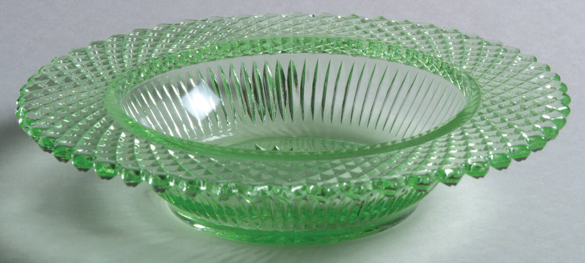 English Hobnail Green (Round Foot) Grapefruit by Westmoreland-1