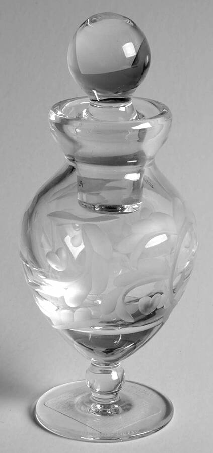Yours Truly Round Perfume Bottle & Stopper by Waterford Crystal-1