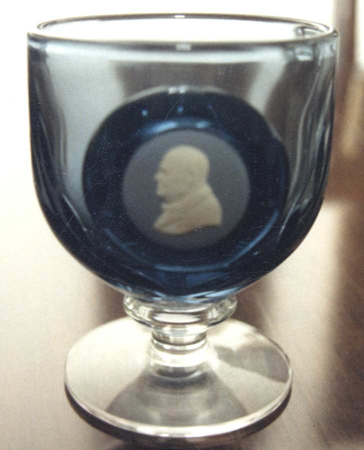 Jasperware Cameo Blue Water Goblet by Wedgwood-1