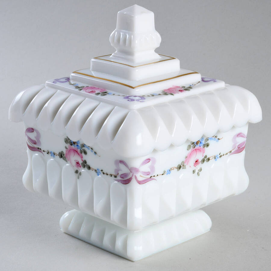 Wedding Roses and Bows 4" Square Box & Lid by Westmoreland-1