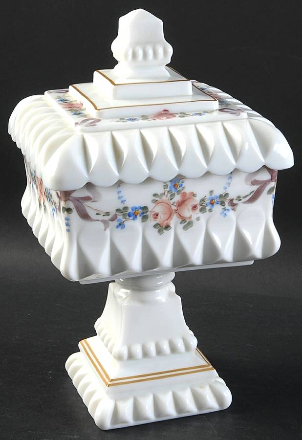 Wedding Roses and Bows Large Bowl Wedding & Lid by Westmoreland-1