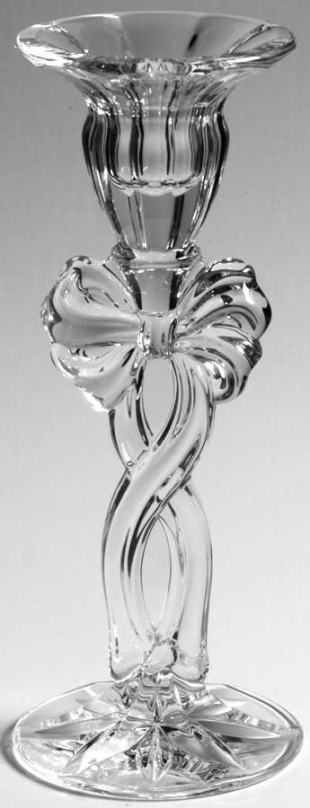 Merry Christmas 7" Single Light Candlestick by Waterford Crystal-1
