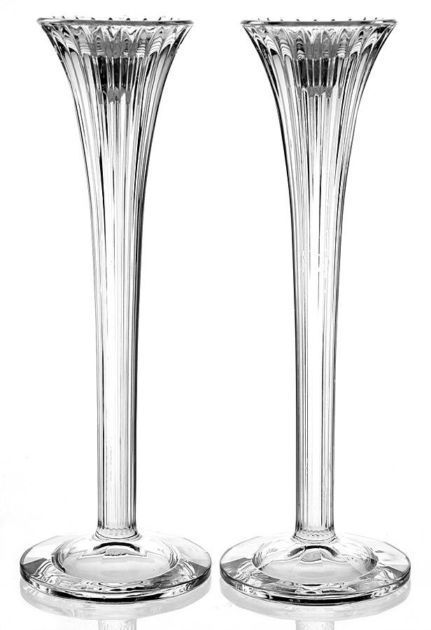 Corinth (Giftware) 10" Single Light Candlestick (Pair) by Waterford Crystal-1