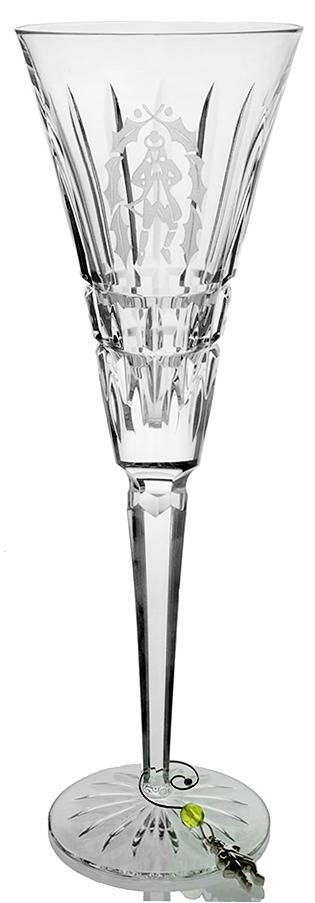 Twelve Days of Christmas (No Box) Fluted Champagne & Charm by Waterford Crystal-1