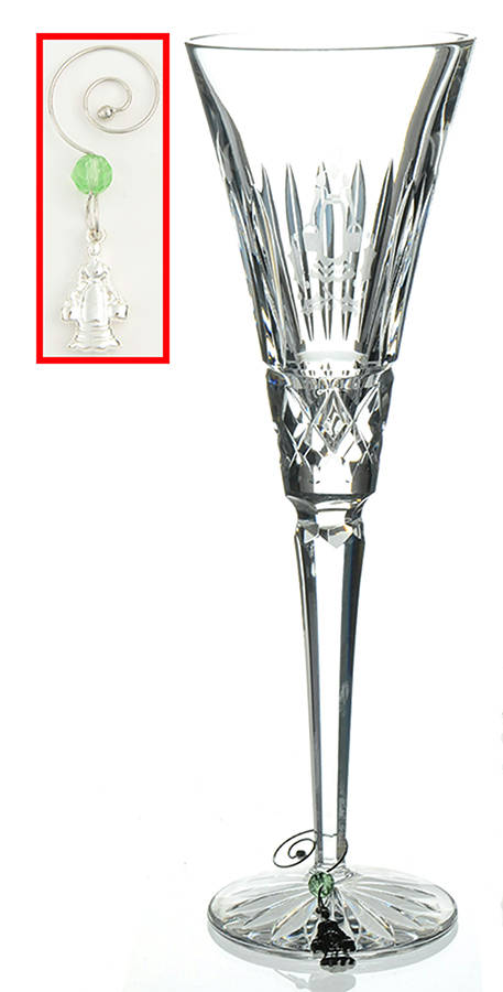 Twelve Days of Christmas (No Box) Fluted Champagne & Charm by Waterford Crystal-1