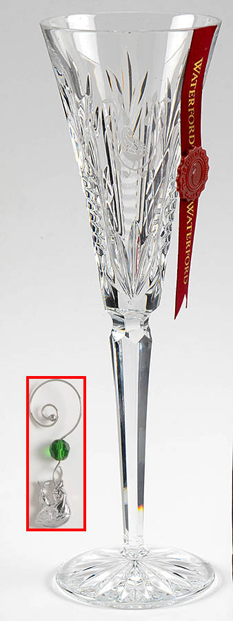 Twelve Days of Christmas (No Box) Fluted Champagne & Charm by Waterford Crystal-1