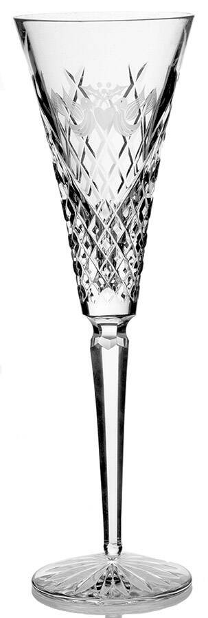 Twelve Days of Christmas Fluted Champagne No Charm by Waterford Crystal-1