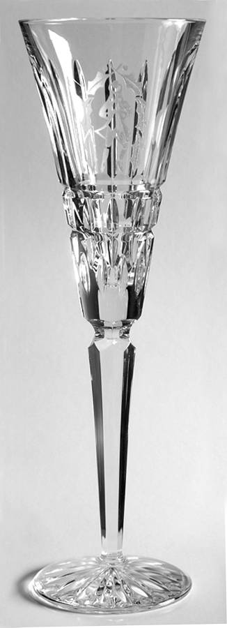 Twelve Days of Christmas Fluted Champagne No Charm by Waterford Crystal-1