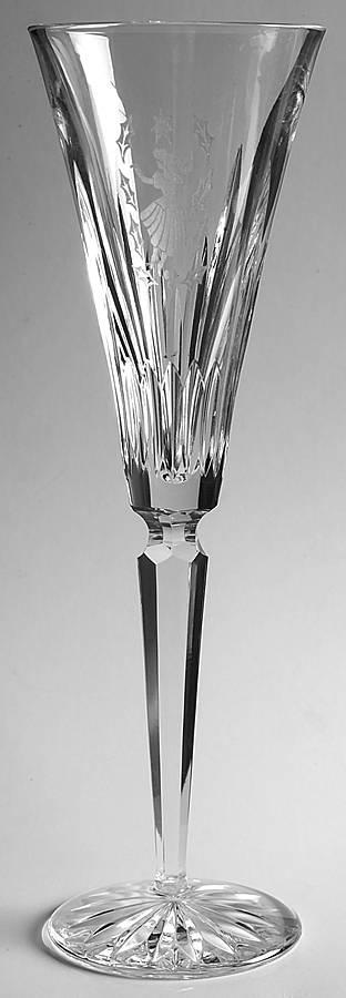 Twelve Days of Christmas Fluted Champagne No Charm by Waterford Crystal-1