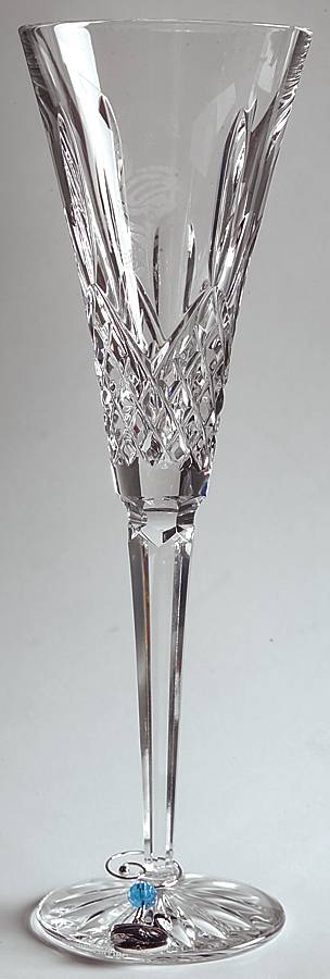 Twelve Days of Christmas Fluted Champagne No Charm by Waterford Crystal-1