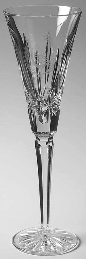 Twelve Days of Christmas Fluted Champagne No Charm by Waterford Crystal-1