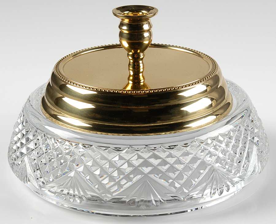 Twelve Days of Christmas (3 Pc) Footed Hurricane/Candleholder-Base Only by Waterford Crystal-1