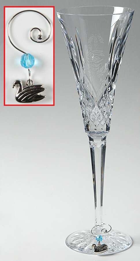 Twelve Days of Christmas (Boxed) Fluted Champagne & Charm by Waterford Crystal-1