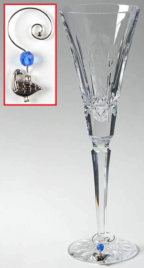 Twelve Days of Christmas (Boxed) Fluted Champagne & Charm by Waterford Crystal-1