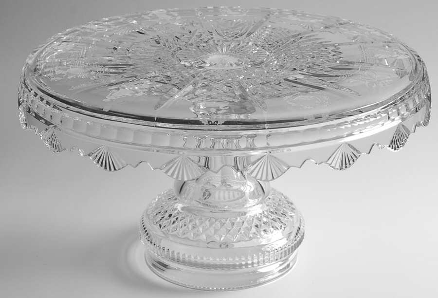 Twelve Days of Christmas 15" Diameter Pedestal Cake Stand by Waterford Crystal-1