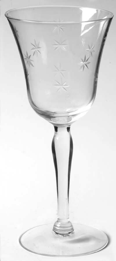 Regent (Cut Stars) Wine Glass by West Virginia Glass Specialty-1
