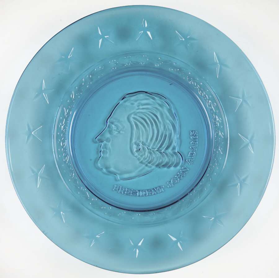 Famous American Presidents Blue Luncheon Plate by Wheaton-1