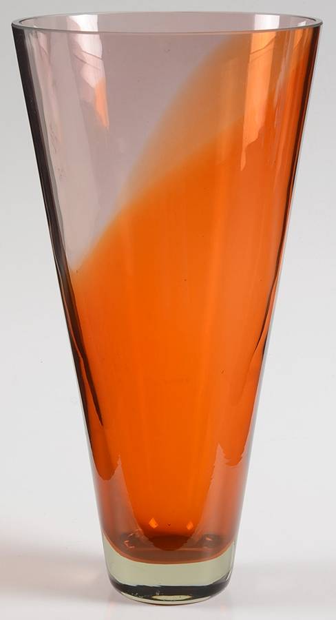 Evolution (Red Amber) 11" Flower Vase by Waterford Crystal-1