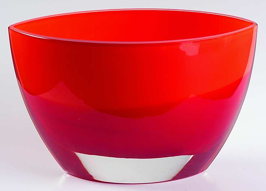 Evolution (Red Amber) 8" Oval Bowl by Waterford Crystal-1